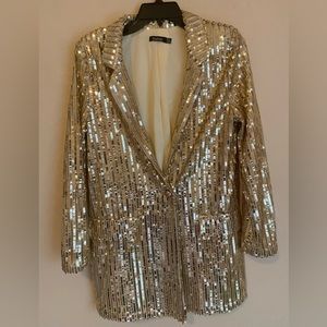 Sequined pant suit